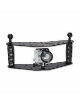 CAGE ALUMINIUM DOUBLE POIGNEE POUR GOPRO